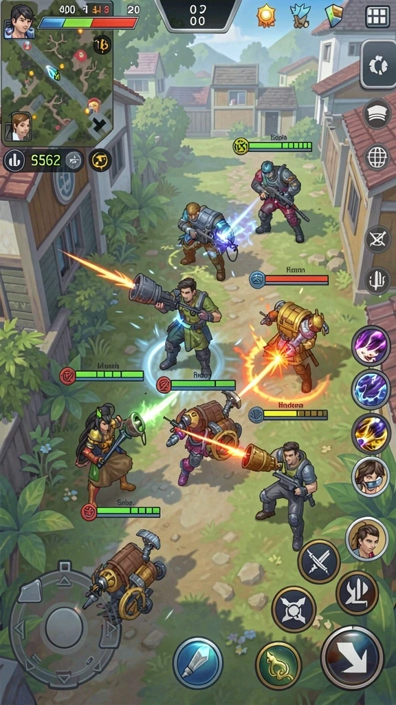 nagawin - Screen capture dari pertarungan epik melawan monster besar.